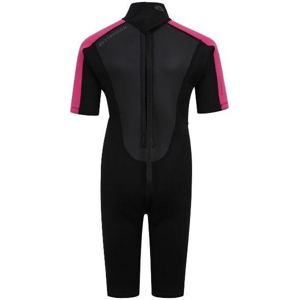 Typhoon Swarm3 Shorty Wetsuit Youth Black Pink
