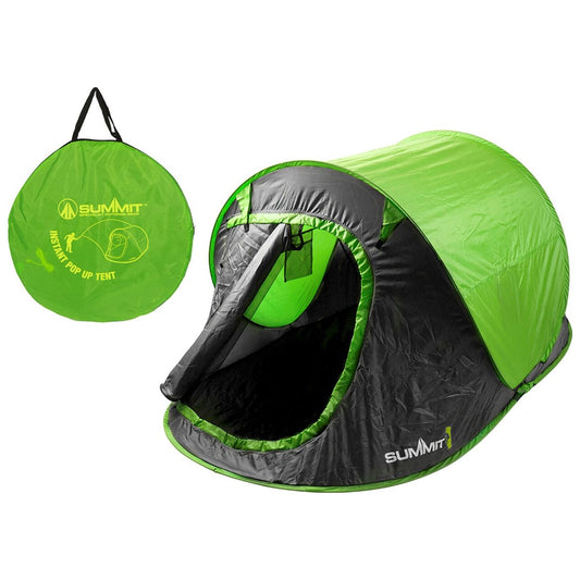 SUMMIT 2 Person Pop Up Tent - Lime Green