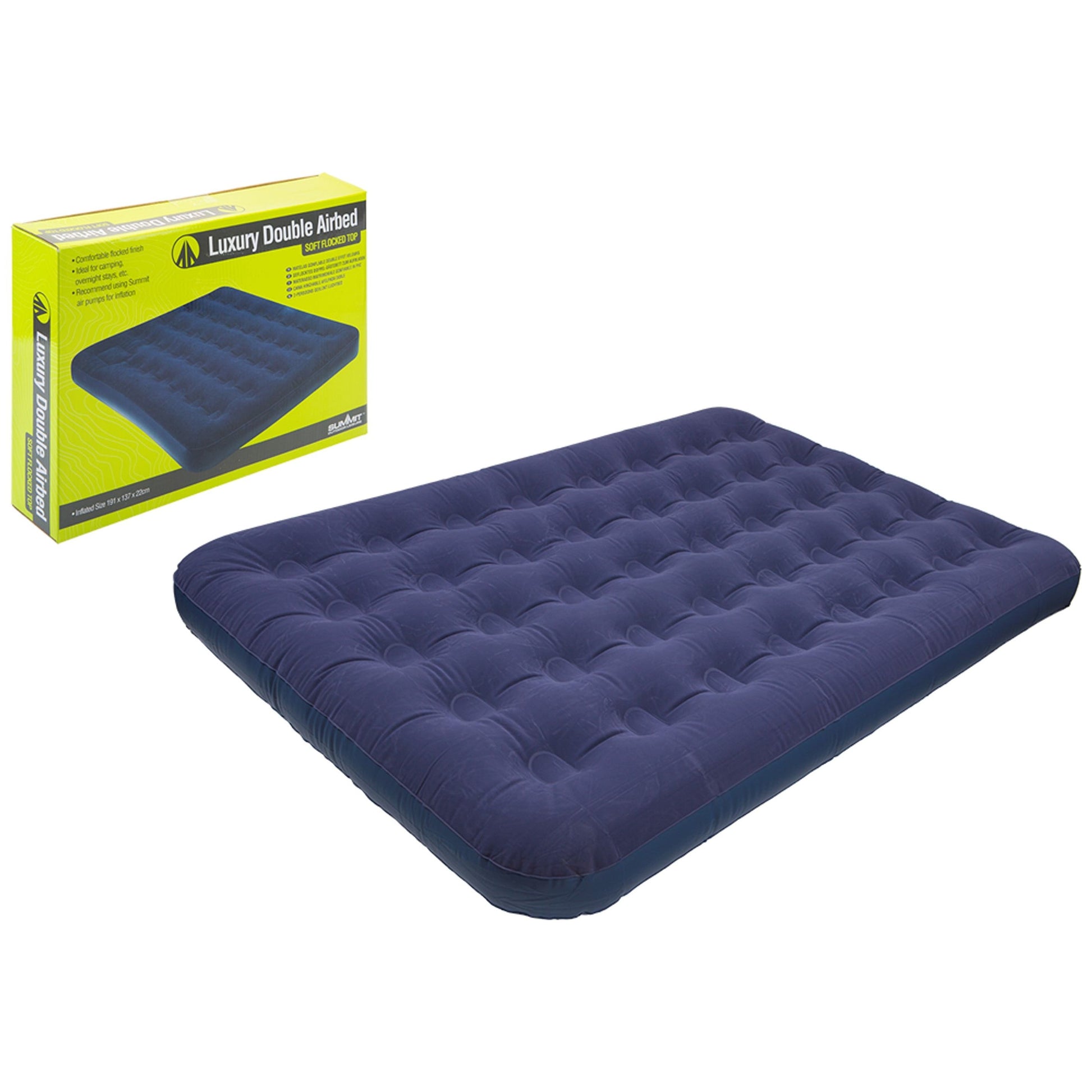 SUMMIT Double Flocked Airbed