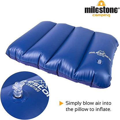 Milestone Inflatable Travel Pillow underside