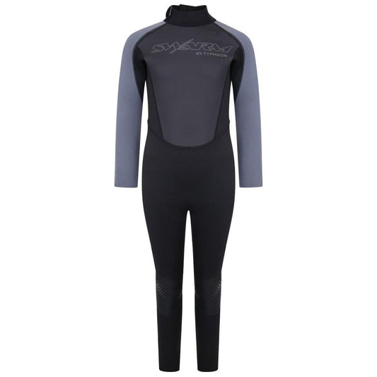 Typhoon Swarm3 Youth Wetsuit One Piece Black Graphite