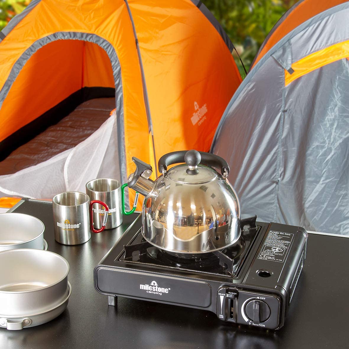 Milestone Stainless Camping Kettle