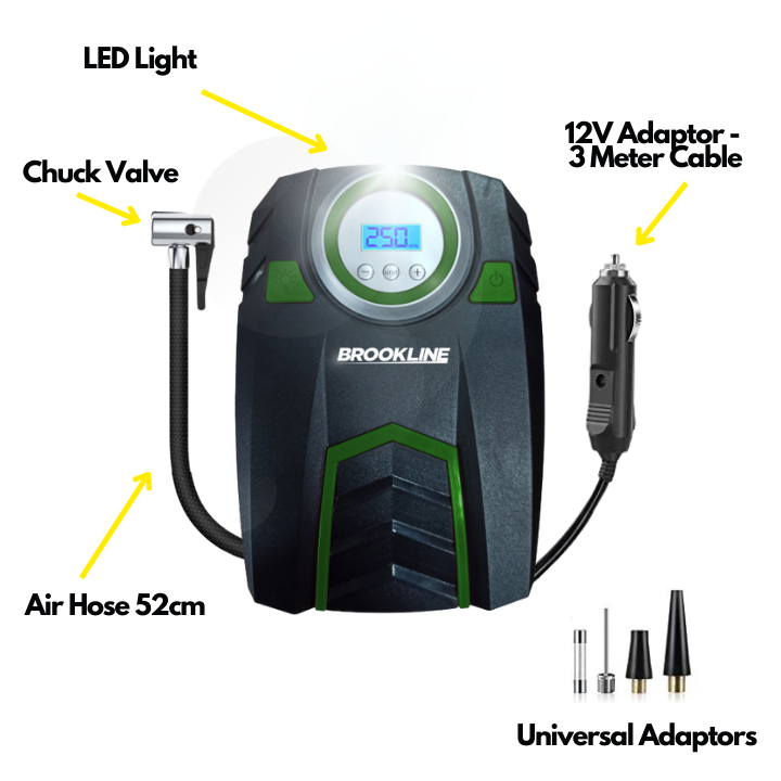 Brookline Digital Air Compressor 12V Air Pump