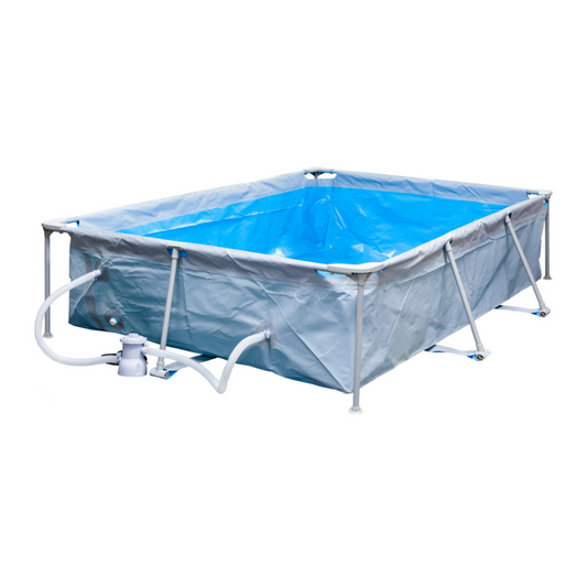 Wet n Wild Rectangular Pool with Pump 3m x 2m