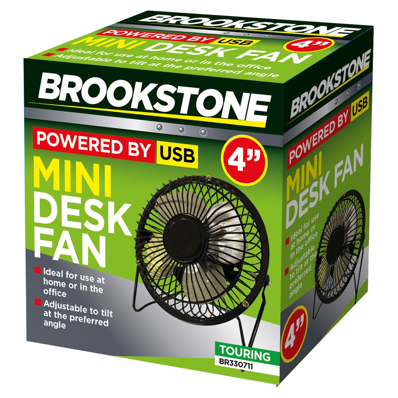 Brookstone 4" Mini Desk Fan