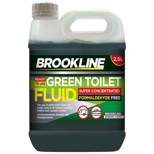 Brookline Green Toilet Fluid. Ideal for Caravans and Motorhomes