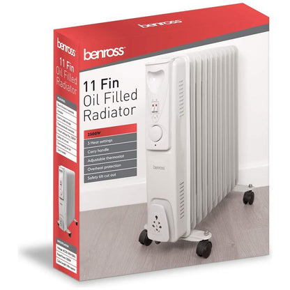 Benross 11 Fin Oil Filled Radiator 2500W