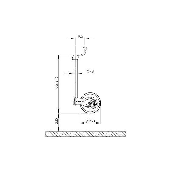 Alko Premium Jockey Wheel