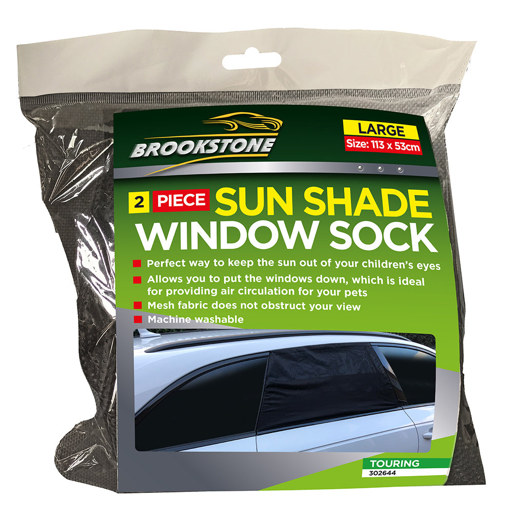 Brookstone Large Sun Shade Window Socks 2 Pieces