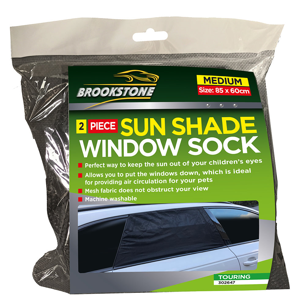 Brookstone Medium Sun Shade Window Socks 2 Pieces