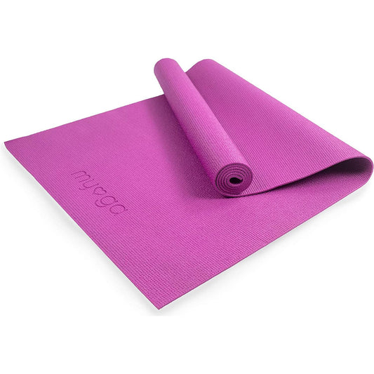 Entry Level Purple Yoga Mat Exercise Fitness Mat 173 x 61cm