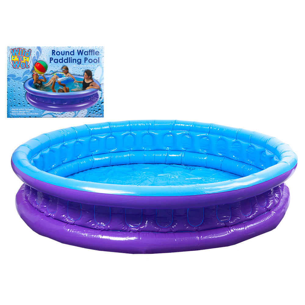 72" ROUND WAFFLE OUTDOOR PADDLING POOL
