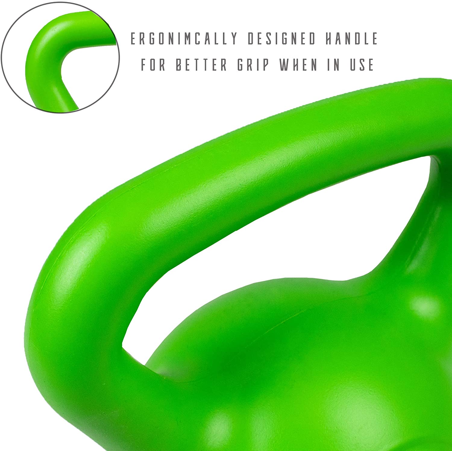 Vinyl 4KG Kettlebell Heavy Weight Kettle Bell Cardio Training Green