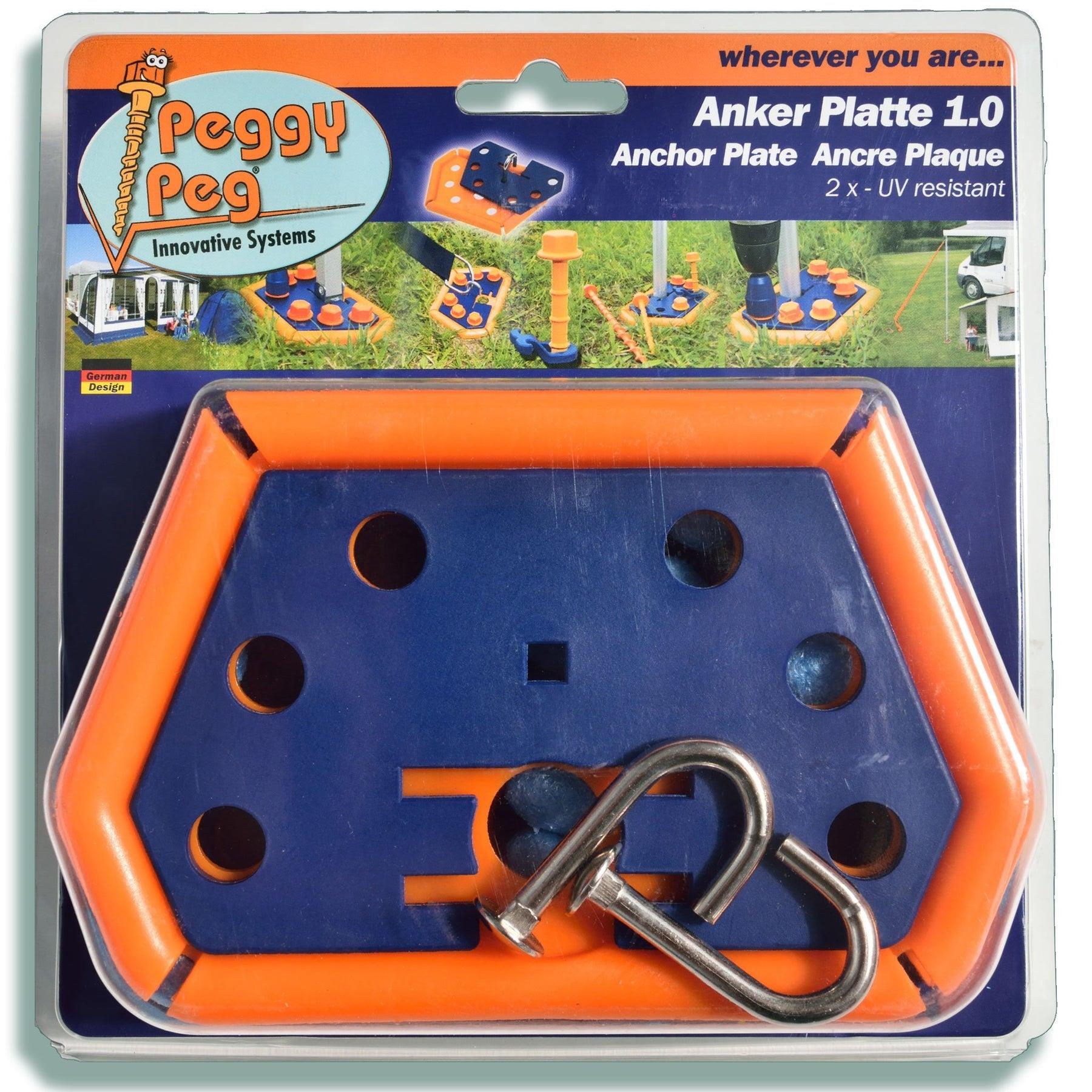 Peggy Peg Anchor Plate 6 Pieces