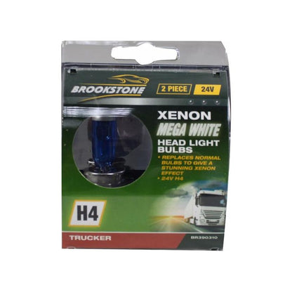 Brookstone Trucker Xenon Bulb Set H4 24V 2PC