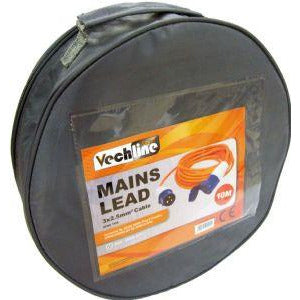 Vechline Mains Power Lead 10m with Carry Bag 230v 16amp