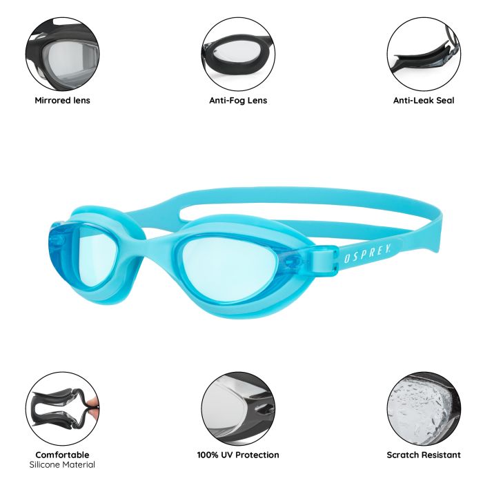 Osprey Adult Swimming Goggles - Blue