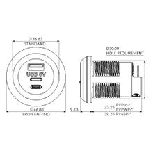 Alfatronix PVPro-AC USB A & C Charger - Rear Fit